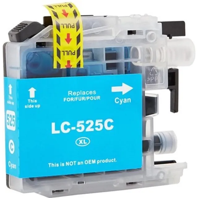 Inktkeuze LC-525 Cyaan - Huismerk inktcartridge compatible met Brother DCP-J100 / MFC-J200 / DCP-J105 / MFC-J200 / DCP-J100 / DCP-J105