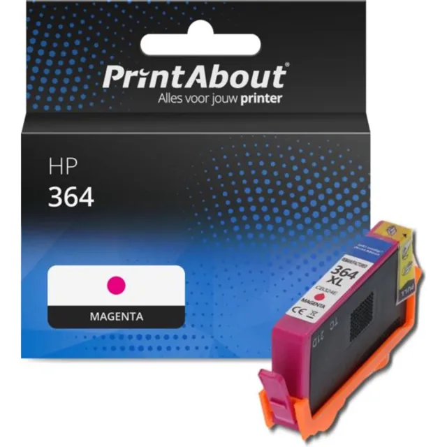 PrintAbout Huismerk HP 364 (CB319EE) Inktcartridge Magenta