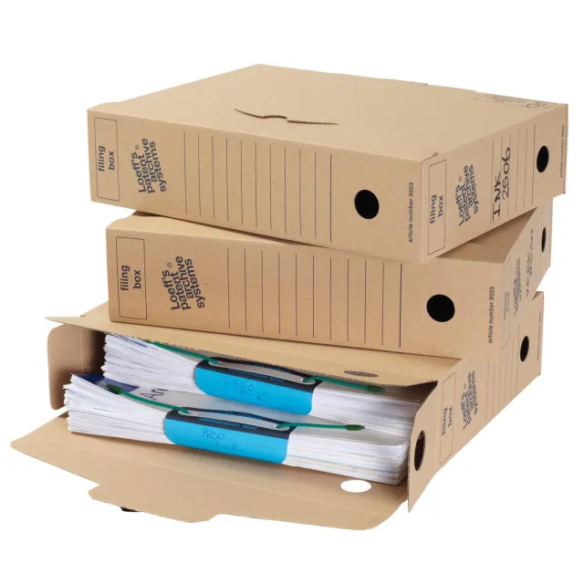 Loeffs Loeff's archiefdoos Filing Box 345x250x80 mm, pak van 50 stuks