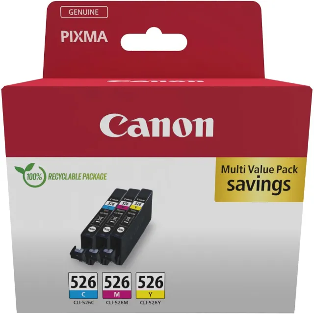 Canon 4541B019/CLI-526 Inktcartridge Cyaan;Magenta;Geel