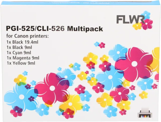 Canon FLWR - Cartridges / Canon CLI-526 Multipack / zwart en kleur / Geschikt voor Canon