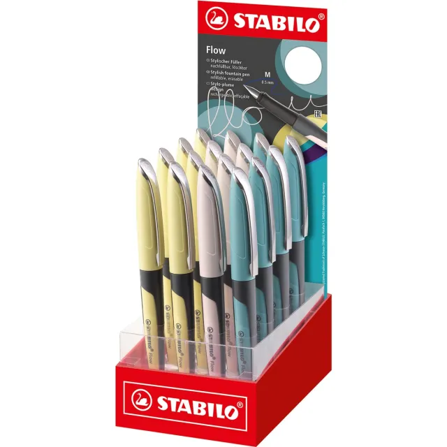 Stabilo Flow MODERN OFFICE vulpen, display van 16 stuks blauw