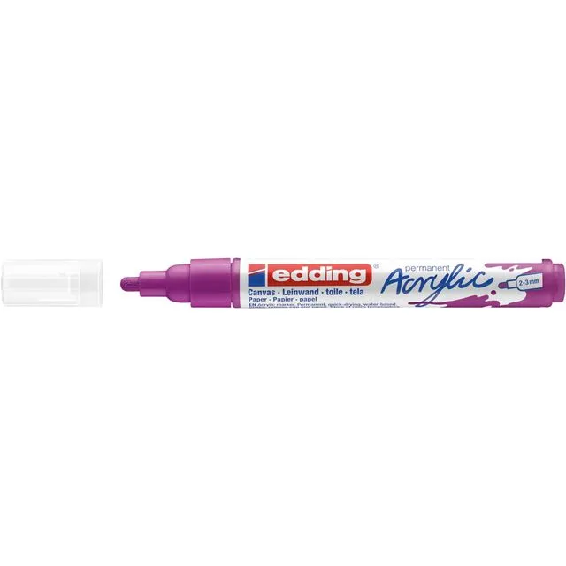Edding Acrylmarker edding e-5100 medium bessenrood