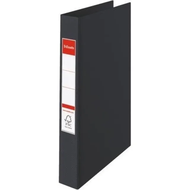 Esselte Ringband mappen/ordners - 4x - zwart - A4 - opbergen - kantoorartikelen