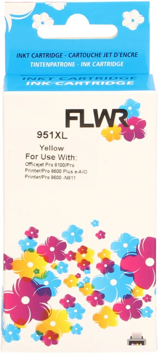 FLWR Cartridges / HP 951XL / geel / Geschikt voor HP