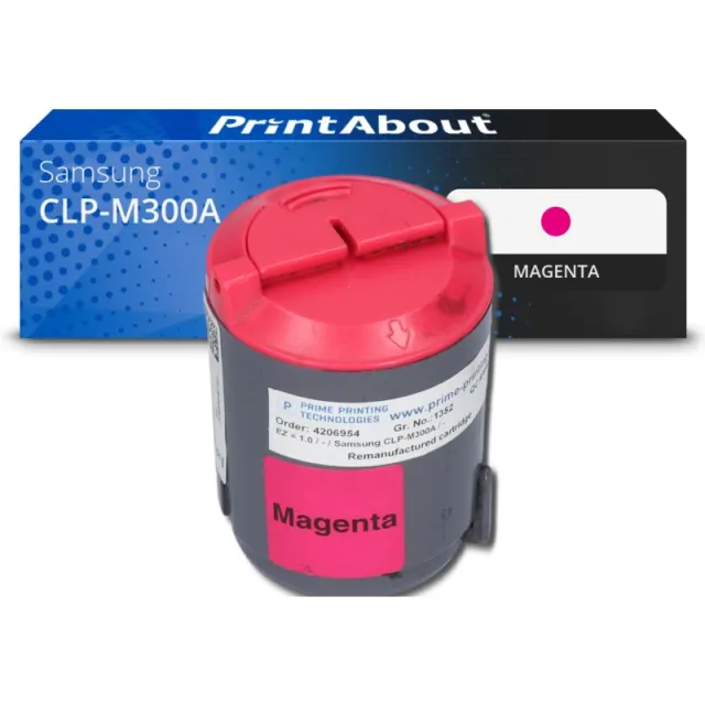 PrintAbout huismerk Toner CLP-M300A Magenta Geschikt voor Samsung