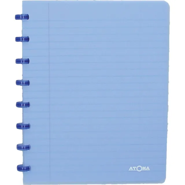 Atoma Trendy schrift, ft A5, 144 bladzijden, gelijnd, transparant blauw