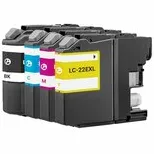 Brother Huismerk Brother LC-22E Inktcartridges Multipack (zwart + 3 kleuren)