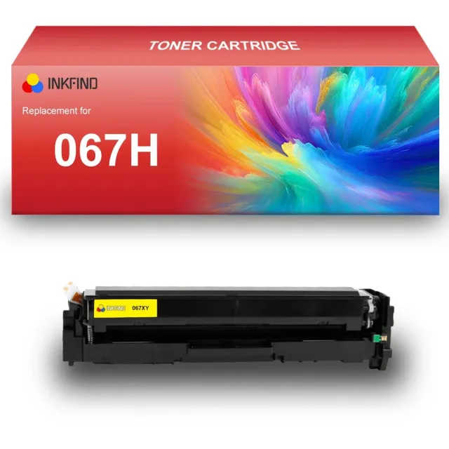 INKFIND 067H Geel tonercartridge compatibel met Canon 067H Geel toner cartridge - 1-pack Geel Geel x 1