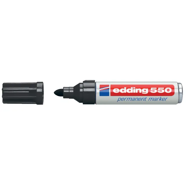 Edding Viltstift edding 550 rond 3-4mm zwart