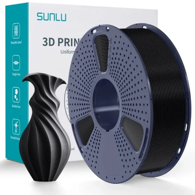 Sunlu PLA filament 1.75 mm 1kg Zwart