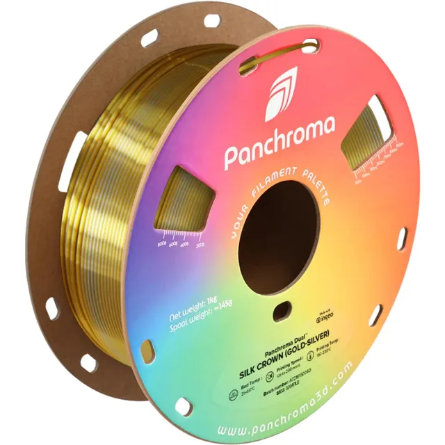 Polymaker Panchroma Dual Silk Crown (Goud Zilver) PLA 3D filament 1,75mm 1kg