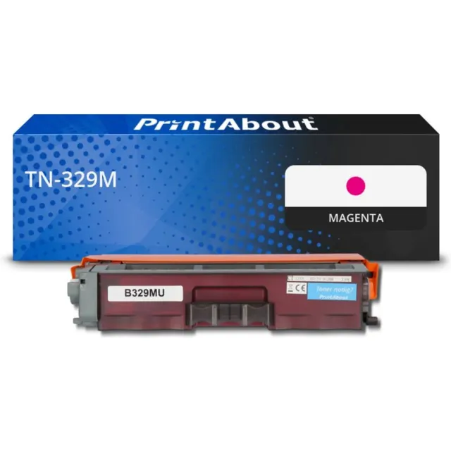 PrintAbout Brother TN-329M toner magenta Huismerk