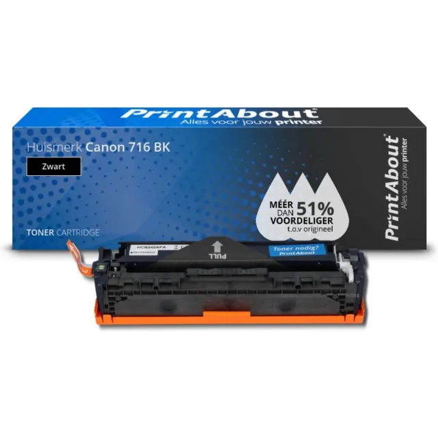 PrintAbout Alternatief voor de Canon 716 BK / zwart