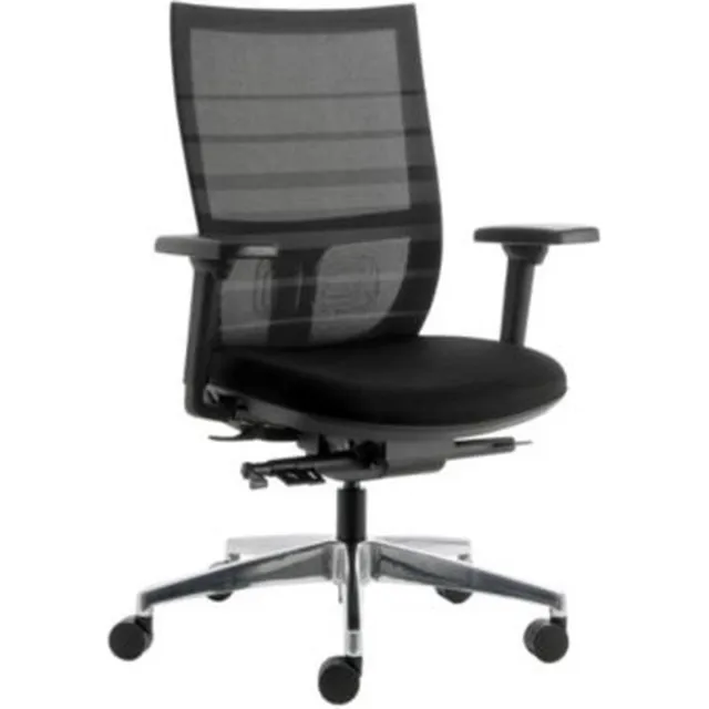 Euroseats Bureaustoel ergonomisch Euroseats Curve Deluxe zwart
