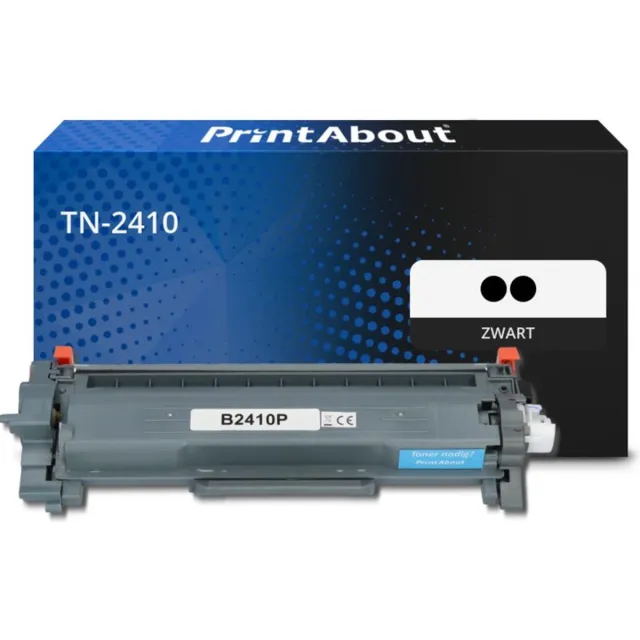 PrintAbout huismerk Toner TN-2410 Zwart Multipack geschikt voor Brother