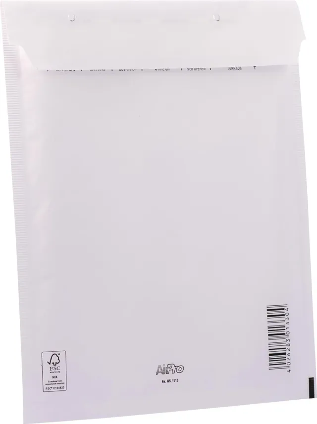 Airpro Bong AirPro luchtkussenenveloppen C15, ft 220 x 265 mm met stripsluiting, wit, pak van 10 stuks