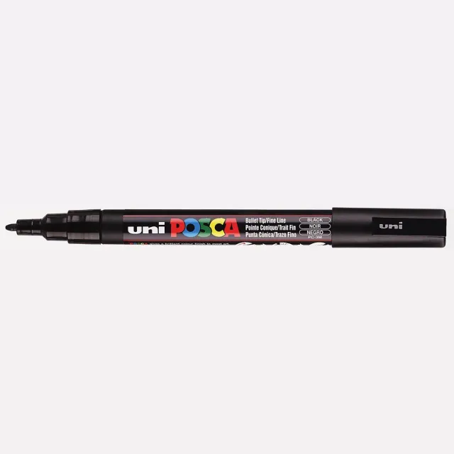 Posca Uni POSCA paintmarker PC-3M, 1,5 mm, zwart
