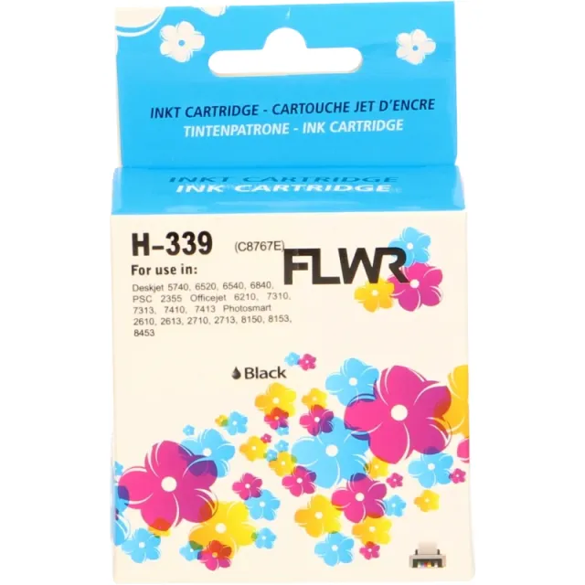 FLWR HP 339 zwart (Huismerk (remanufactured))