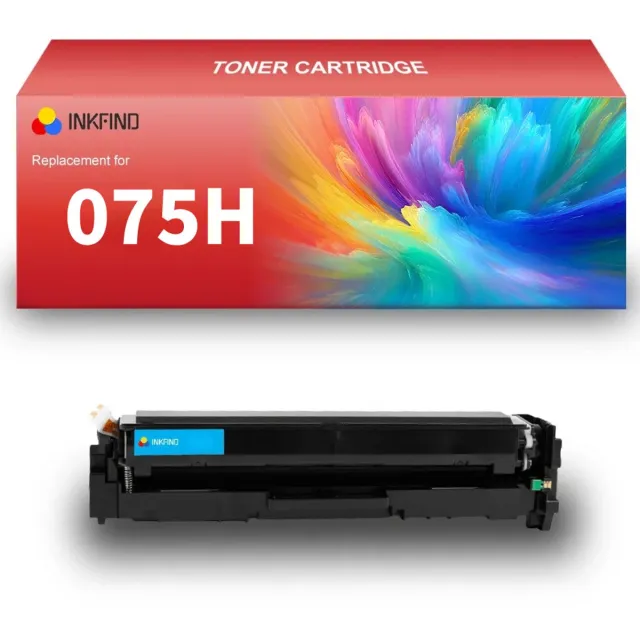 INKFIND 075H Cyaan tonercartridge compatibel met Canon 075H Cyaan geschikt voor Canon i-Sensys MF664Cdw. MF667Cdw LBP646Cdw.LBP647Cdw/Color imageCLASS MF665Cdw / MF663Cdw / MF662Cdw,Color imageCLASS LBP647Cdw/S LBP646Cdw - 1-pack Cyaan Cyaan x 1