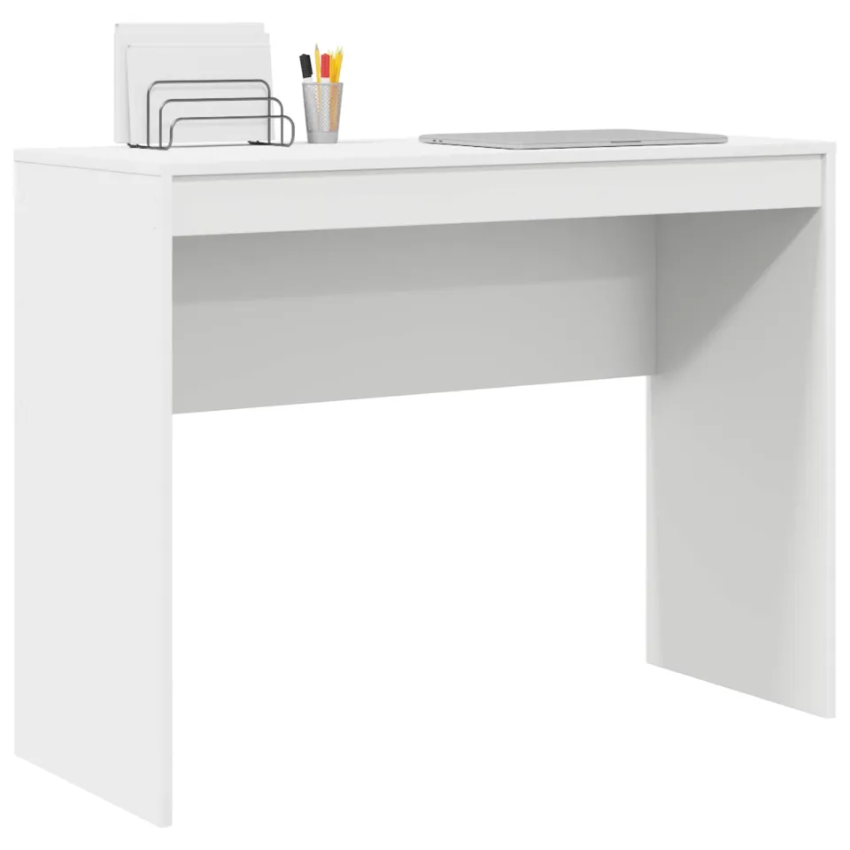 vidaXL Bureau Wit 100 x 40 x 76 cm, foto 3