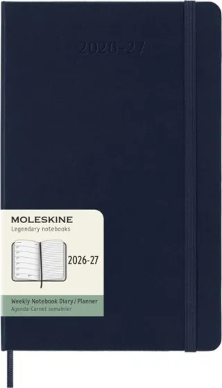 Moleskine Agenda 2027 Moleskine 18M Planner Weekly 7dagen/1pagina large hc sapphire blue