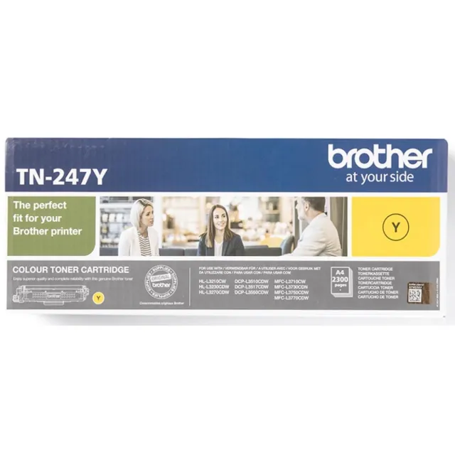 Brother toner, 2.300 pagina's, OEM TN-247Y, geel 4 stuks