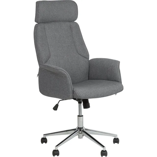 Beliani PILOT - Bureaustoel - Grijs - Polyester