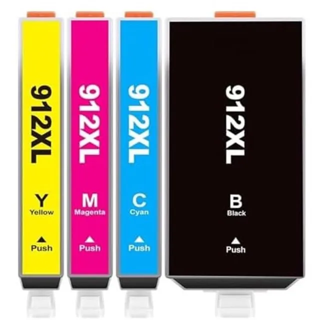 Inktkenners Inktcartridges Geschikt voor HP 912 / 912XL | Multipack van 4 stuks Geschikt voor HP OfficeJet Pro 8010e - 8012e - 8014e - 8015e - 8020e - 8022e - 8023e - 8024e - 8025e Blauw
