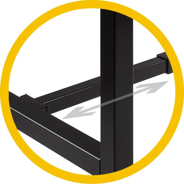 DOMINOBAS Sta Bureau - Domino Basic Sta Bureau 160 x 80 cm., robson wit frame Wit (RAL9010)/Robson Eiken