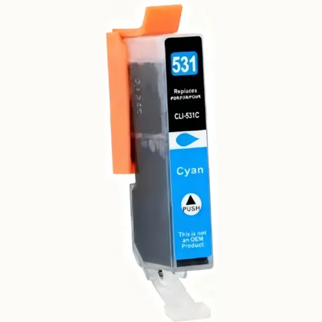Inktkenners Inktcartridge Geschikt voor Canon PGI-530 / CLI-531 | 1x Cyaan cartridge Geschikt voor Canon Pixma TS8750 - TS8751 - Inktpatronen - Inkt - printer