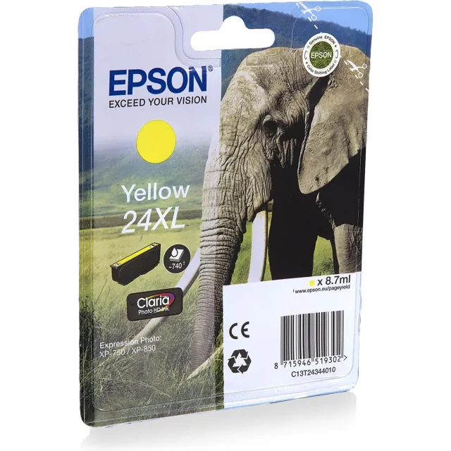 Epson 24XL (T2434) - Inktcartridge / Geel / Hoge Capaciteit