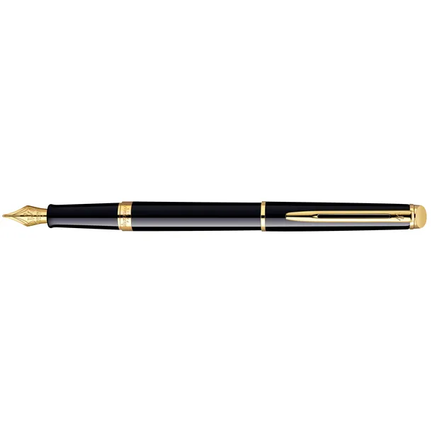 Waterman Vulpen Waterman Hémisphère black lacquer GT medium