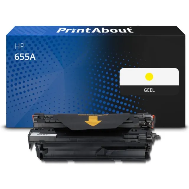 PrintAbout Huismerk HP 655A (CF452A) Toner Geel