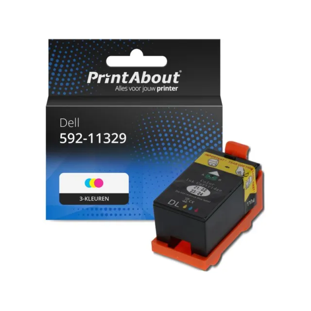PrintAbout huismerk Inktcartridge 592-11329 (X738N) 3-kleuren Geschikt voor Dell