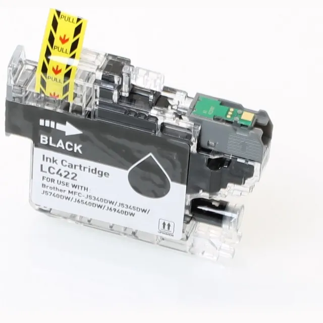 Colori huismerk inkt cartridge geschikt voor Brother LC422XLBK Zwart MFC-J5340DW MFC-J5345DW MFC-J5740DW MFC-J6540DW MFC-J6940DW Zwart XL