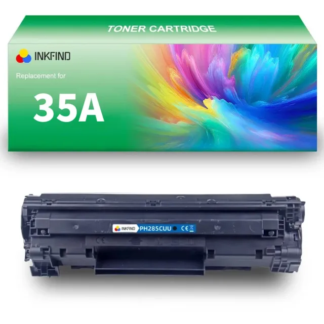 INKFIND 35A tonercartridge compatibel met HP 35A CB435A - 1-pack Zwart Zwart x 1