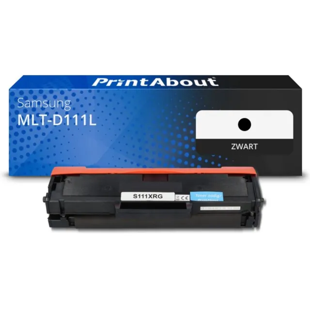 PrintAbout Huismerk Samsung MLT-D111L (SU799A) Toner Zwart Hoge capaciteit