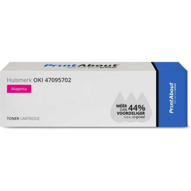 PrintAbout Huismerk OKI 47095702 Toner Magenta