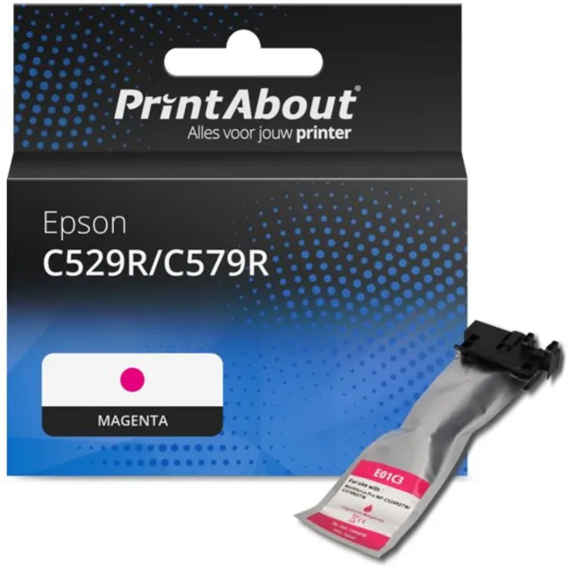 PrintAbout Huismerk Epson C529R/C579R (T01C300) Inktcartridge Magenta Hoge capaciteit