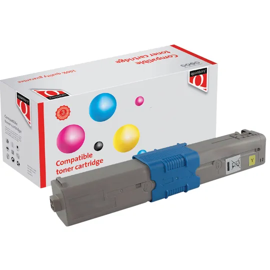 Quantore Toner Quantore alternatief tbv Oki 46471101 geel