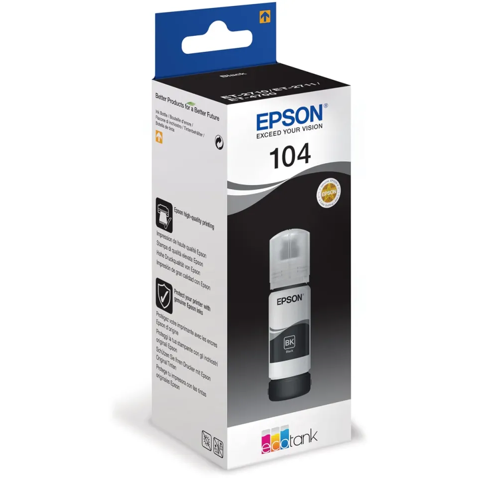 Epson 104 EcoTank inktfles zwart, foto 3