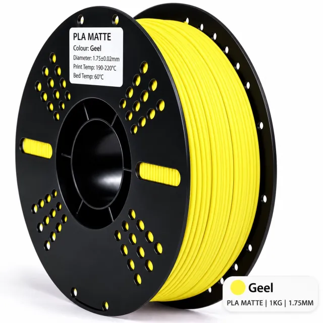 Koppelprint PLA Matte Filament – Geel – 1.75mm – 1KG – Koppelprint Matte Geel