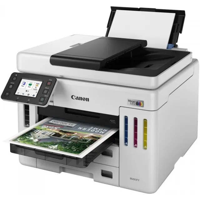 Canon MAXIFY GX7140 Serie - Multifunctionele Printer - Wi-Fi - Ethernet - MegaTank Wit;Zwart
