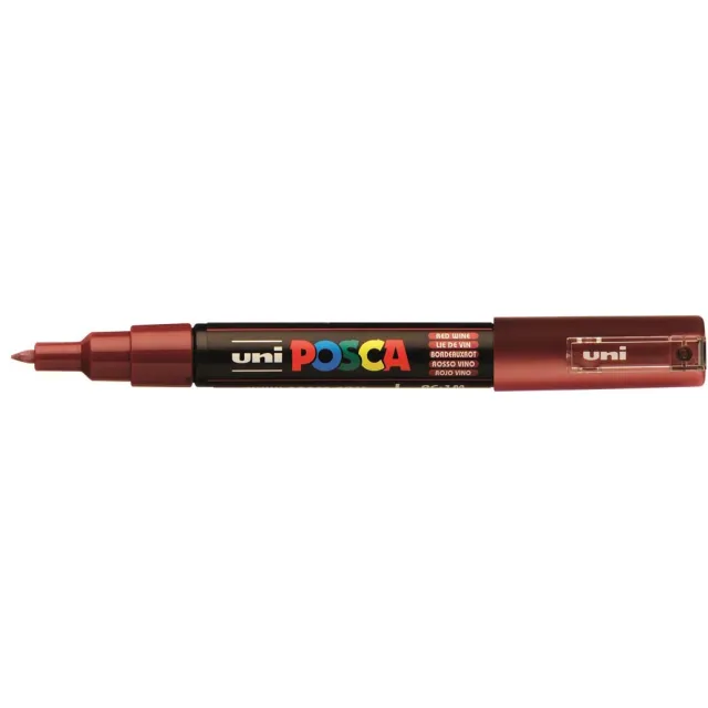 Uni POSCA paintmarker PC-1MC, 0,7 - 1 mm, wijnrood
