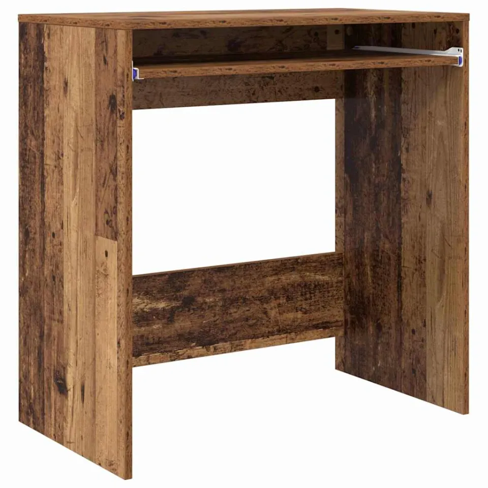 vidaXL Bureau Oud Hout 77,5 x 43 x 79 cm Bewerkt hout bruin, foto 3