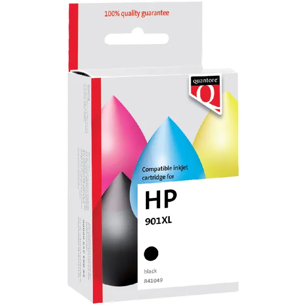 Quantore Inktcartridge Quantore alternatief tbv HP CC654A 901XL zwart