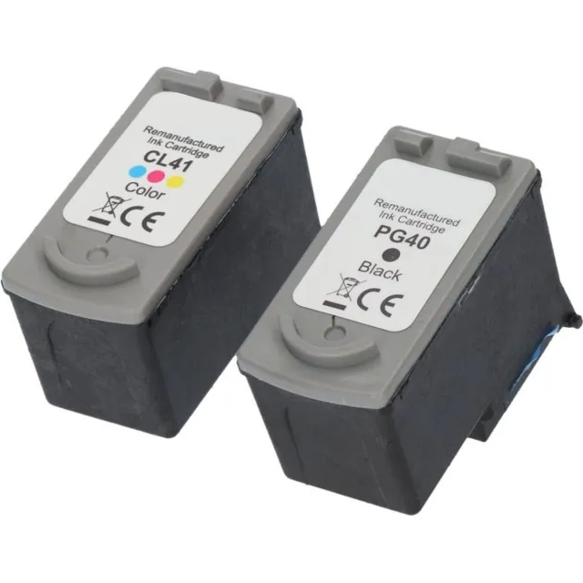 InktDL Huismerk geschikt voor Canon PG-40 / CL-41 XL Inktcartridges - IP1800 - IP2600 - MP190 - MP210 - MP220 - MP450 - MP460 Zwart + Kleur