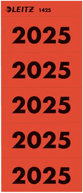 Leitz Rugetiket Leitz 2025 rood 100 stuks