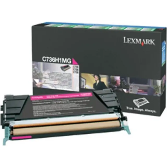 Lexmark Tonercartridge 0C736H1MG Magenta